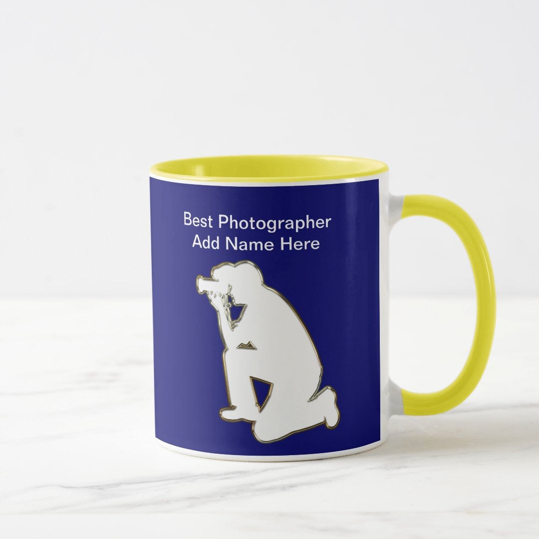 Photographer Appreciation Ceramic Mug With Personalized Name