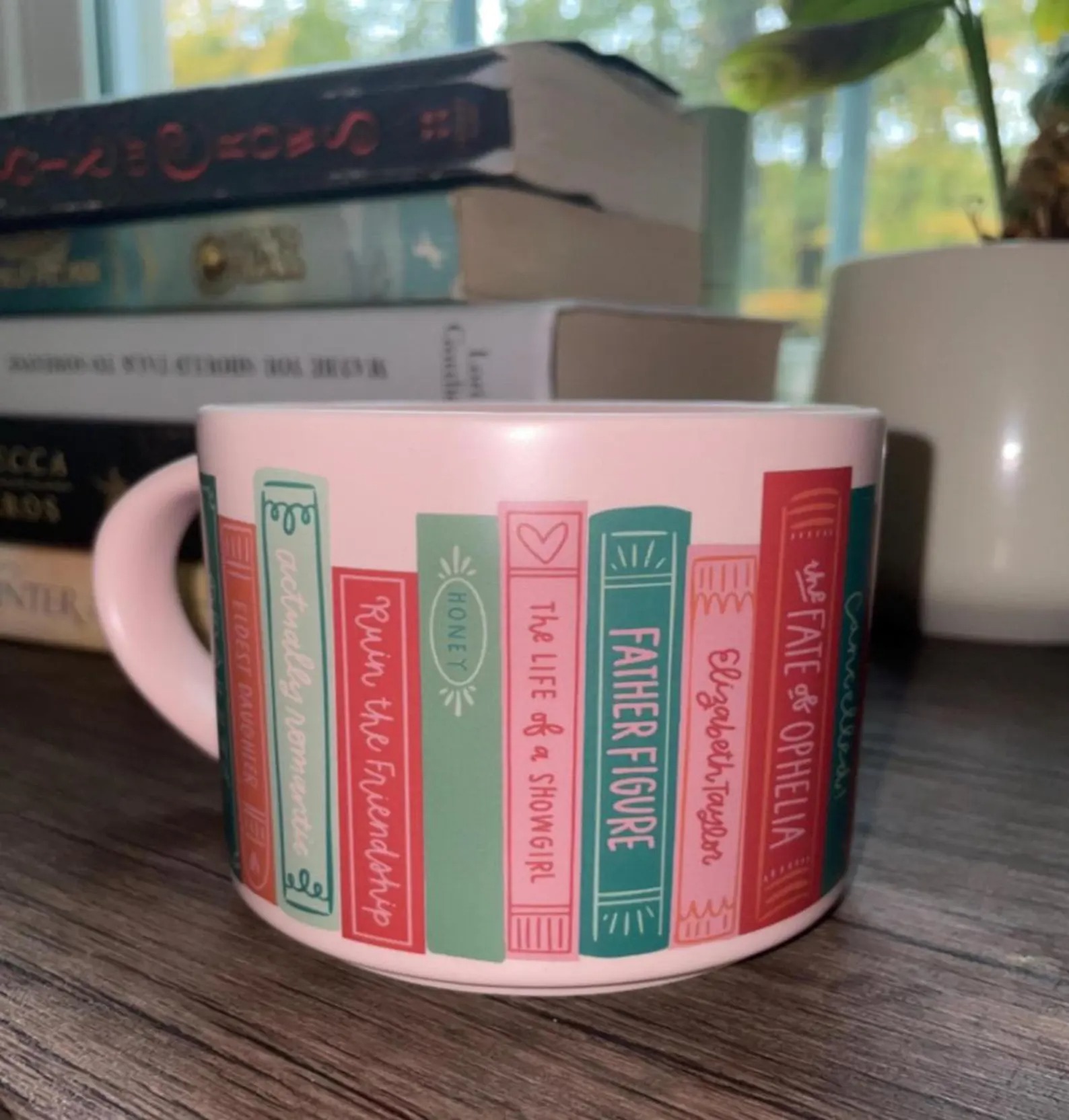 TS Inspired Bookish Girl Graphic Print Ceramic Coffee Mug