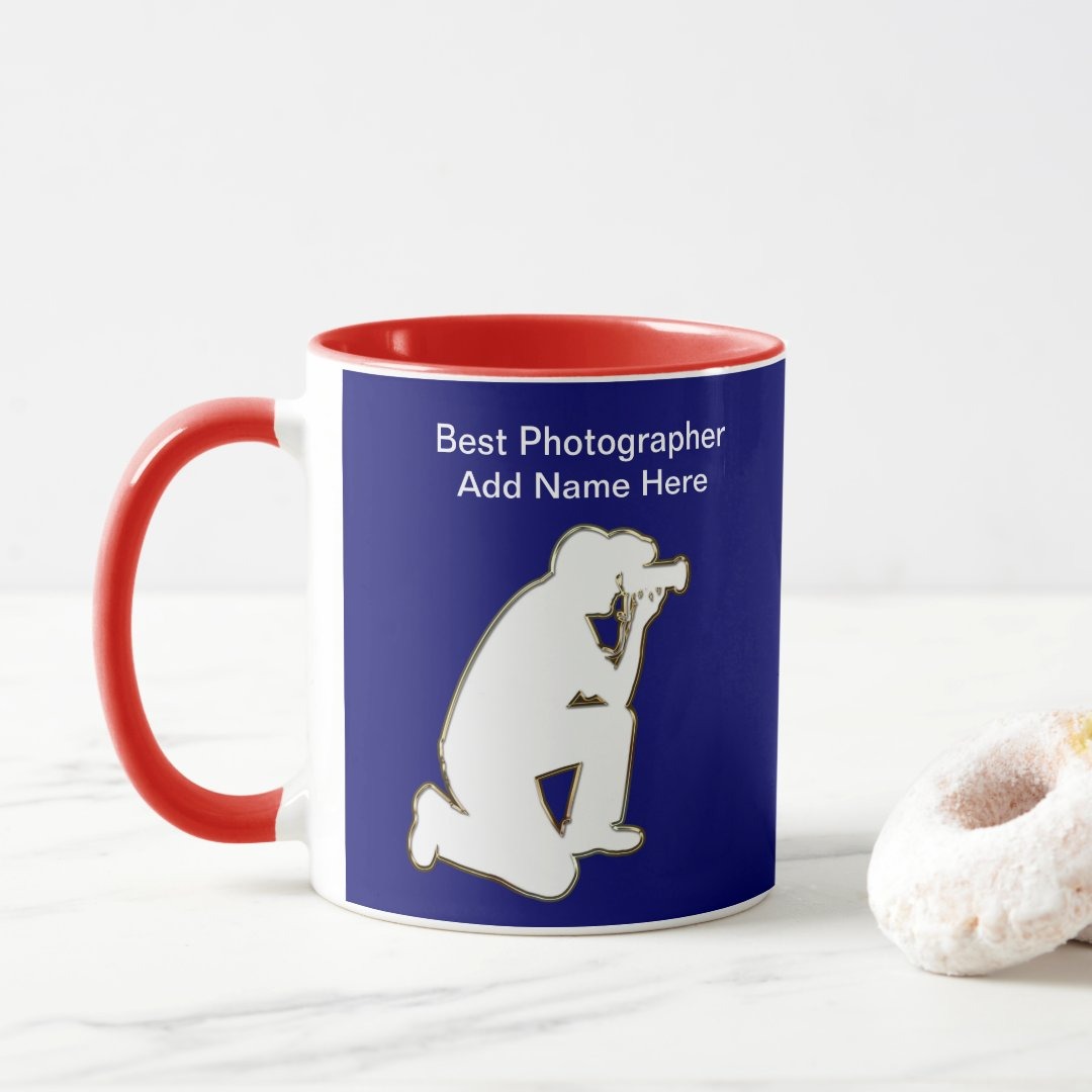 Photographer Appreciation Ceramic Mug With Personalized Name