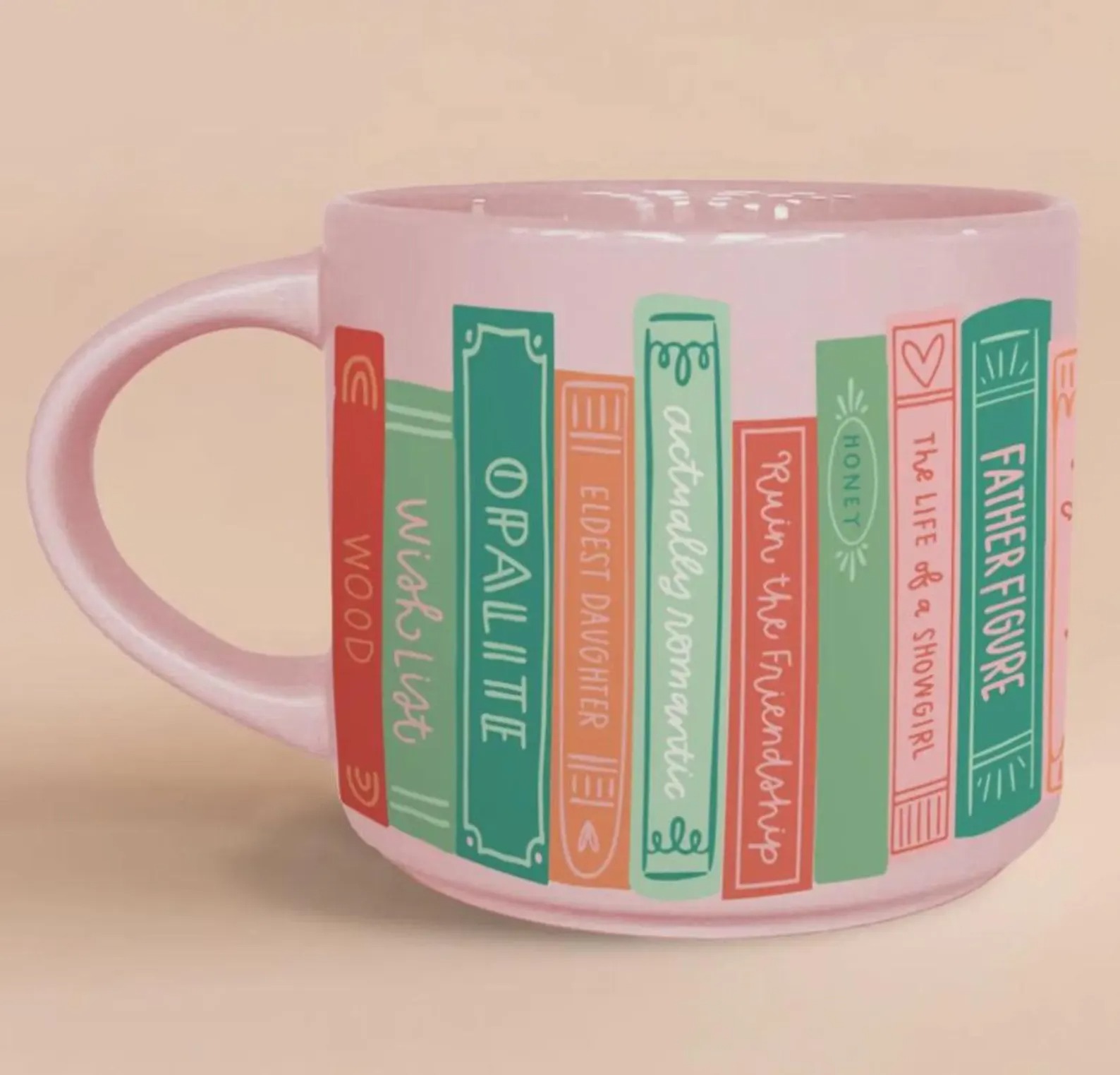 TS Inspired Bookish Girl Graphic Print Ceramic Coffee Mug