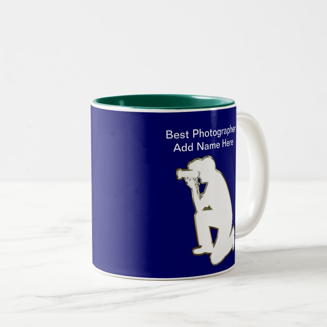 Photographer Appreciation Ceramic Mug With Personalized Name