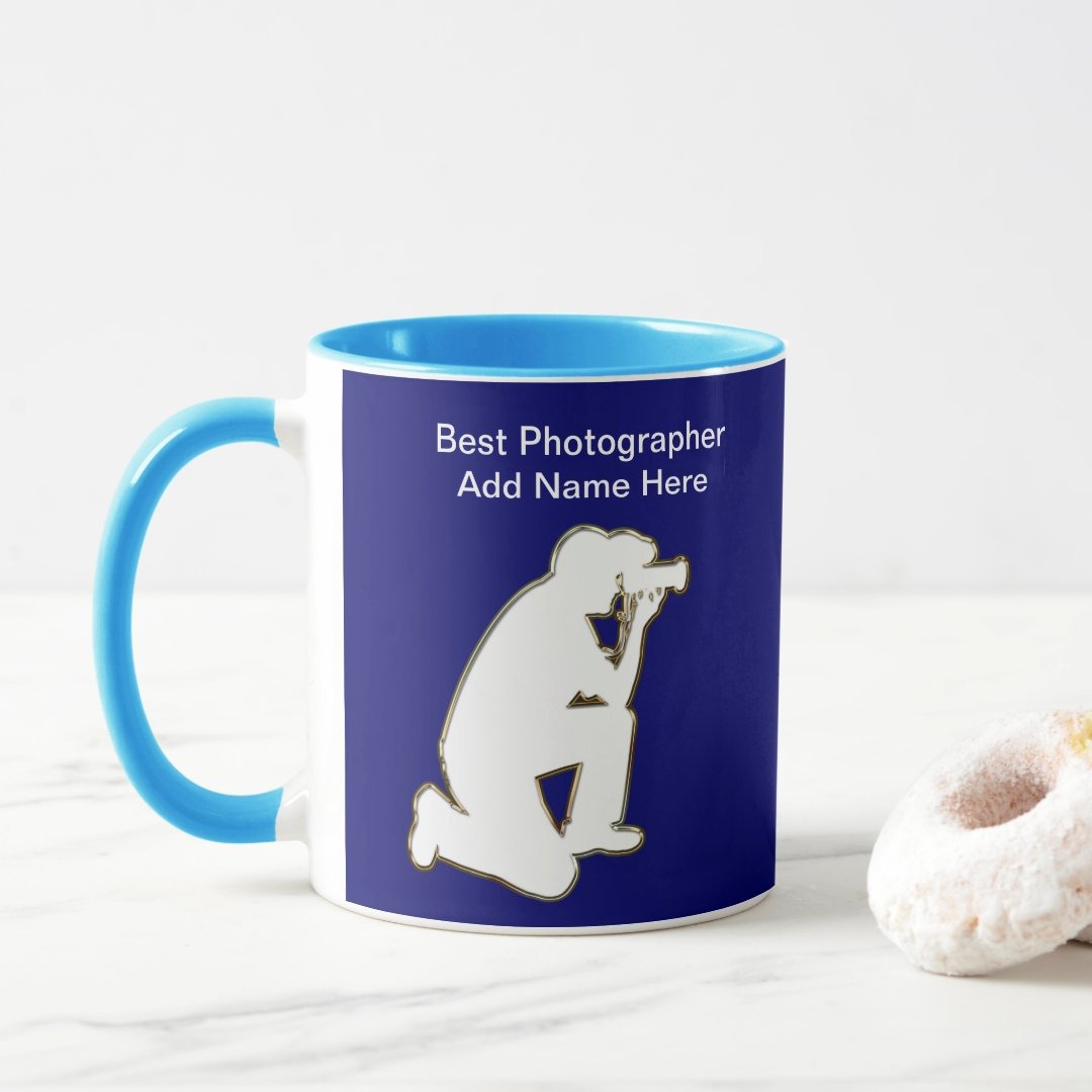 Photographer Appreciation Ceramic Mug With Personalized Name