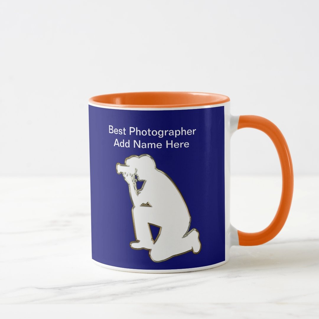 Photographer Appreciation Ceramic Mug With Personalized Name