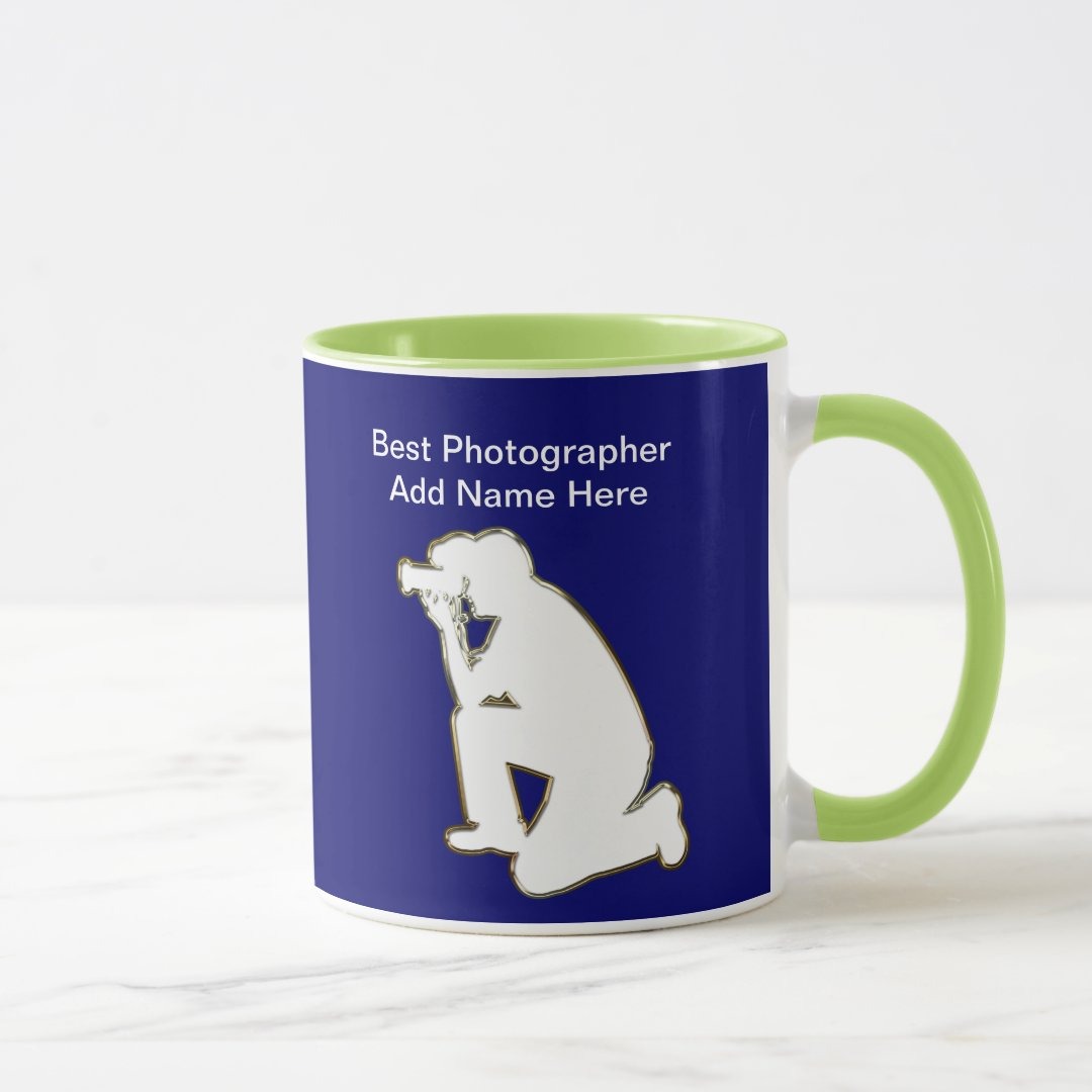 Photographer Appreciation Ceramic Mug With Personalized Name