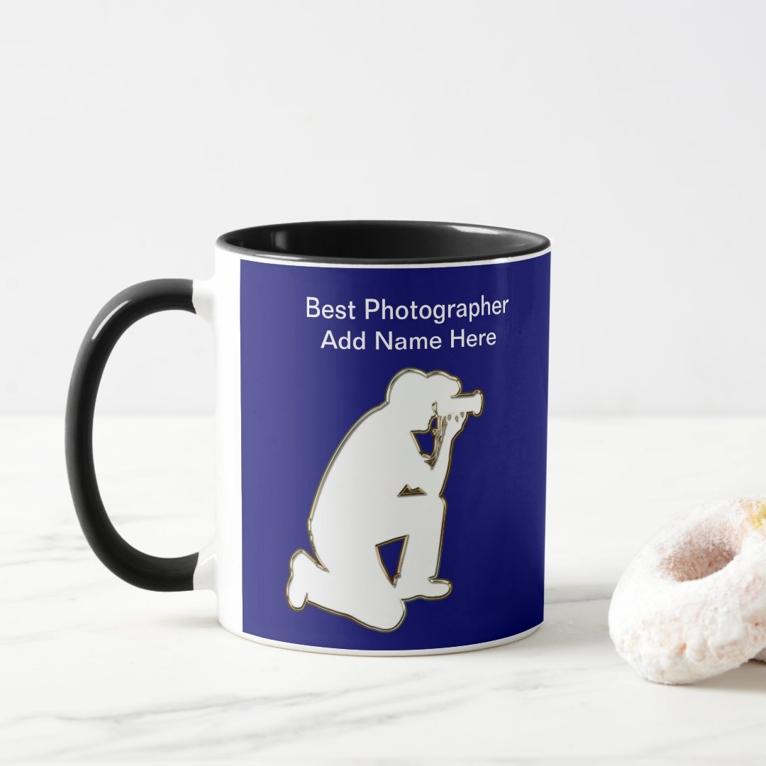 Photographer Appreciation Ceramic Mug With Personalized Name