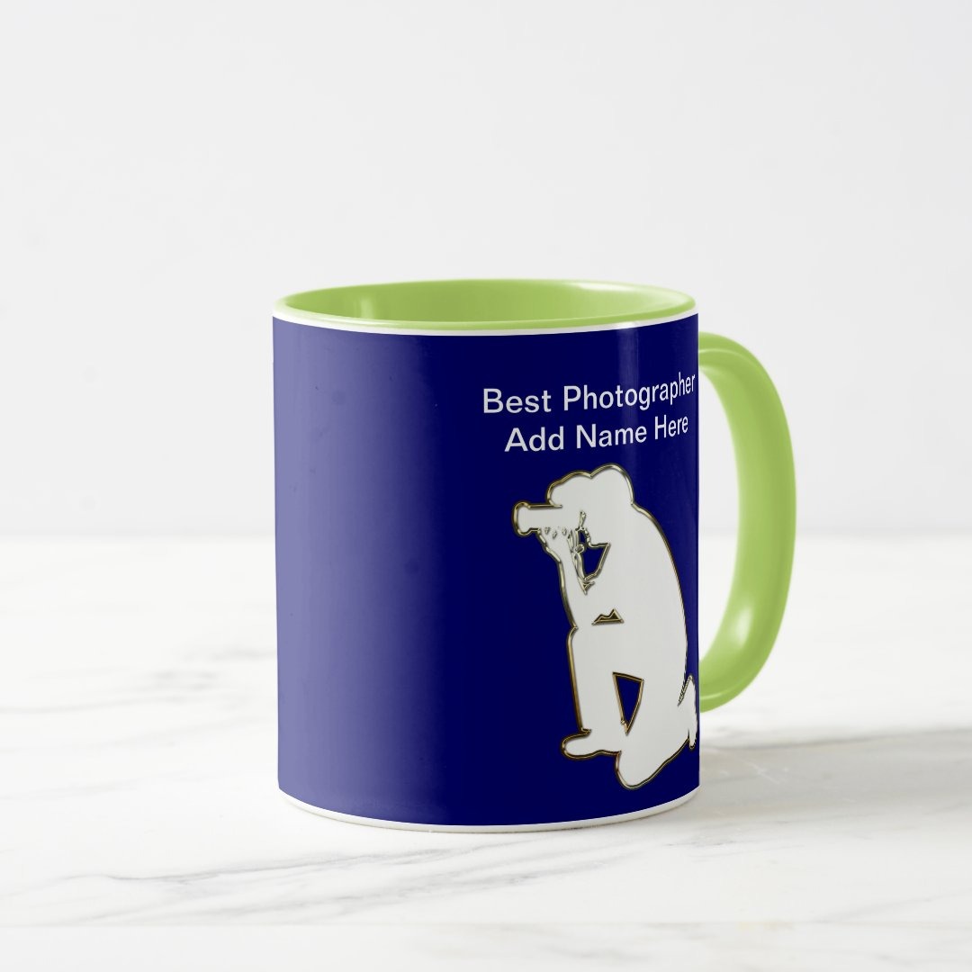 Photographer Appreciation Ceramic Mug With Personalized Name