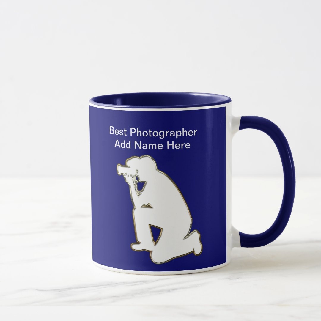 Photographer Appreciation Ceramic Mug With Personalized Name