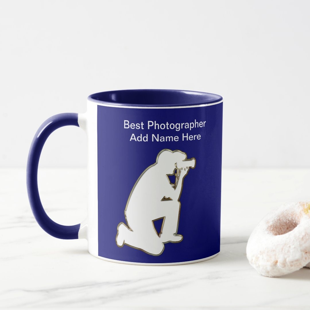 Photographer Appreciation Ceramic Mug With Personalized Name