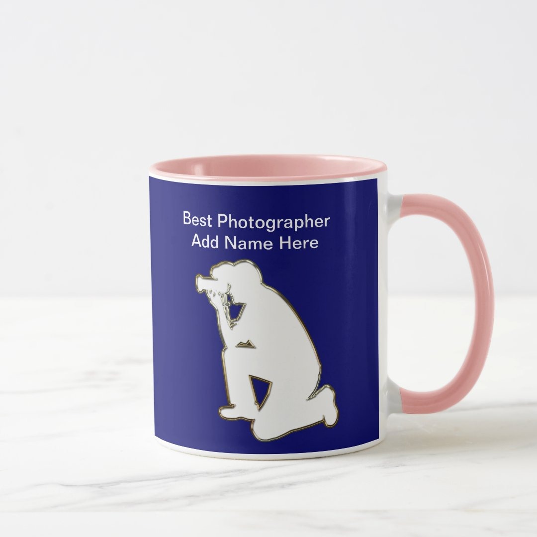 Photographer Appreciation Ceramic Mug With Personalized Name