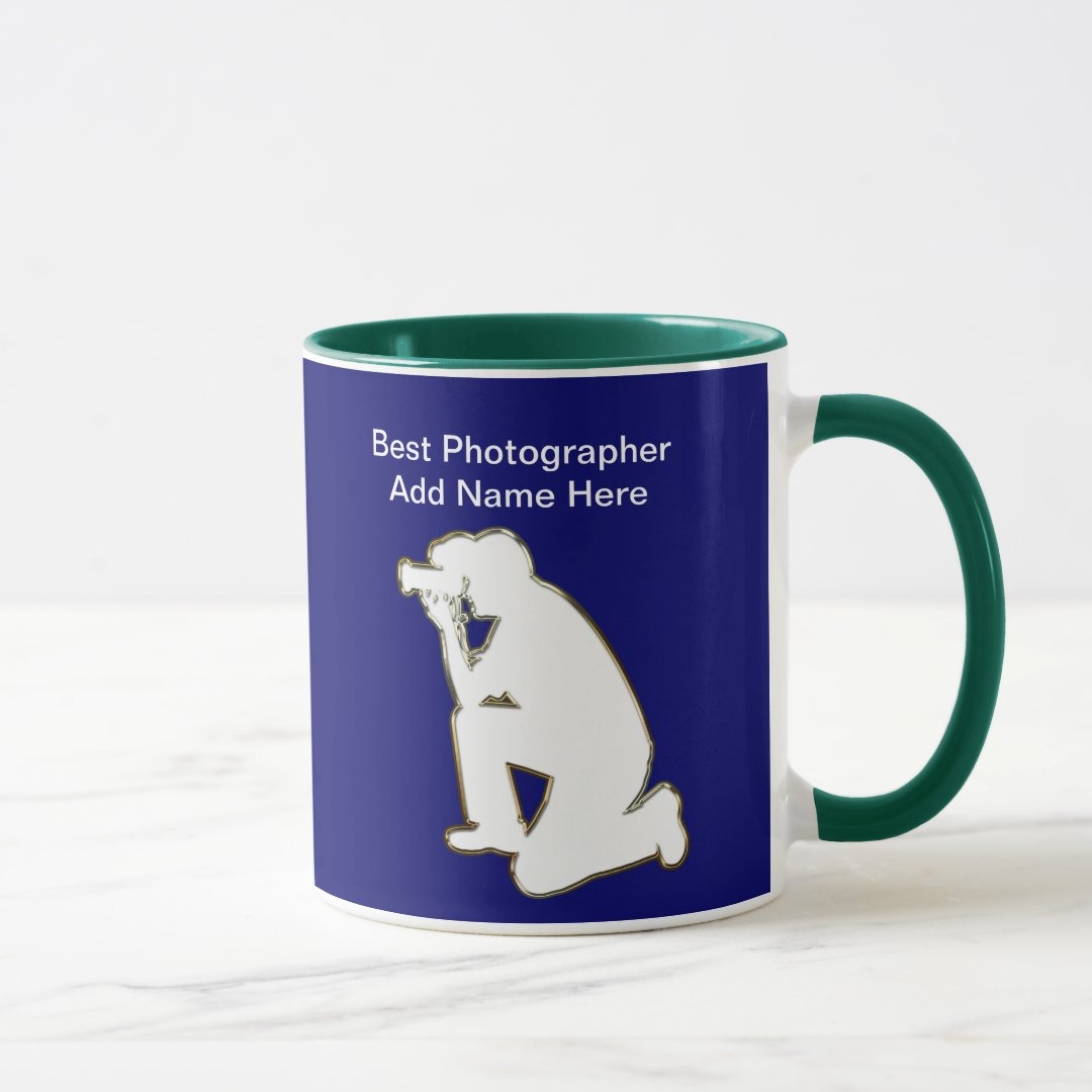 Photographer Appreciation Ceramic Mug With Personalized Name