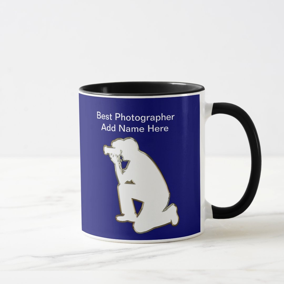Photographer Appreciation Ceramic Mug With Personalized Name