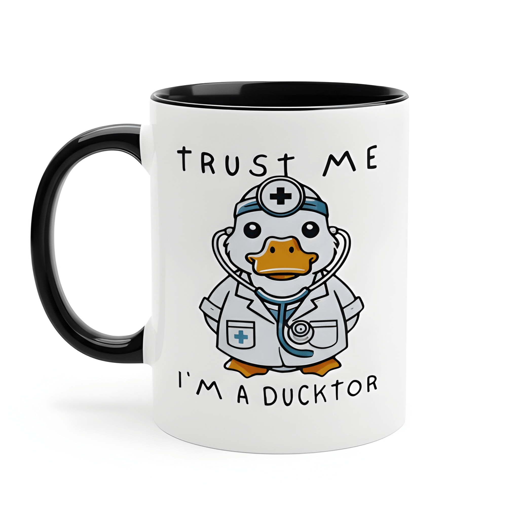 11 oz Ceramic Trust Me Ducktor Funny Coffee Mug Drinkware 1pc