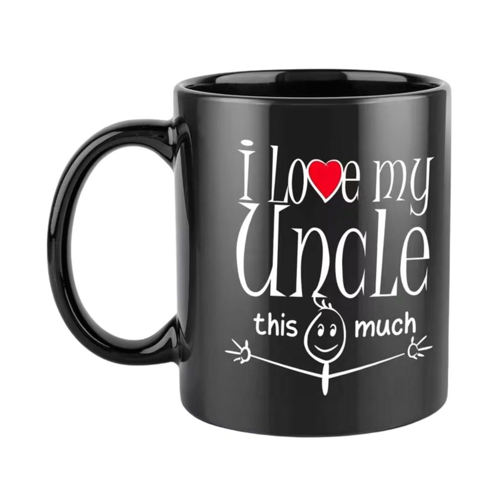 heart, stickman, Uncle 11oz Ceramic Coffee Mug, Perfect for All Seasons