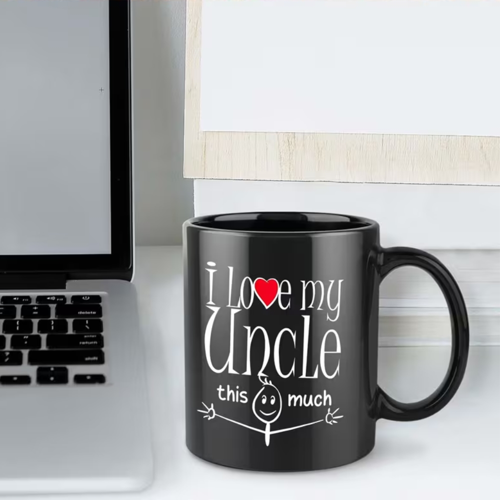 heart, stickman, Uncle 11oz Ceramic Coffee Mug, Perfect for All Seasons