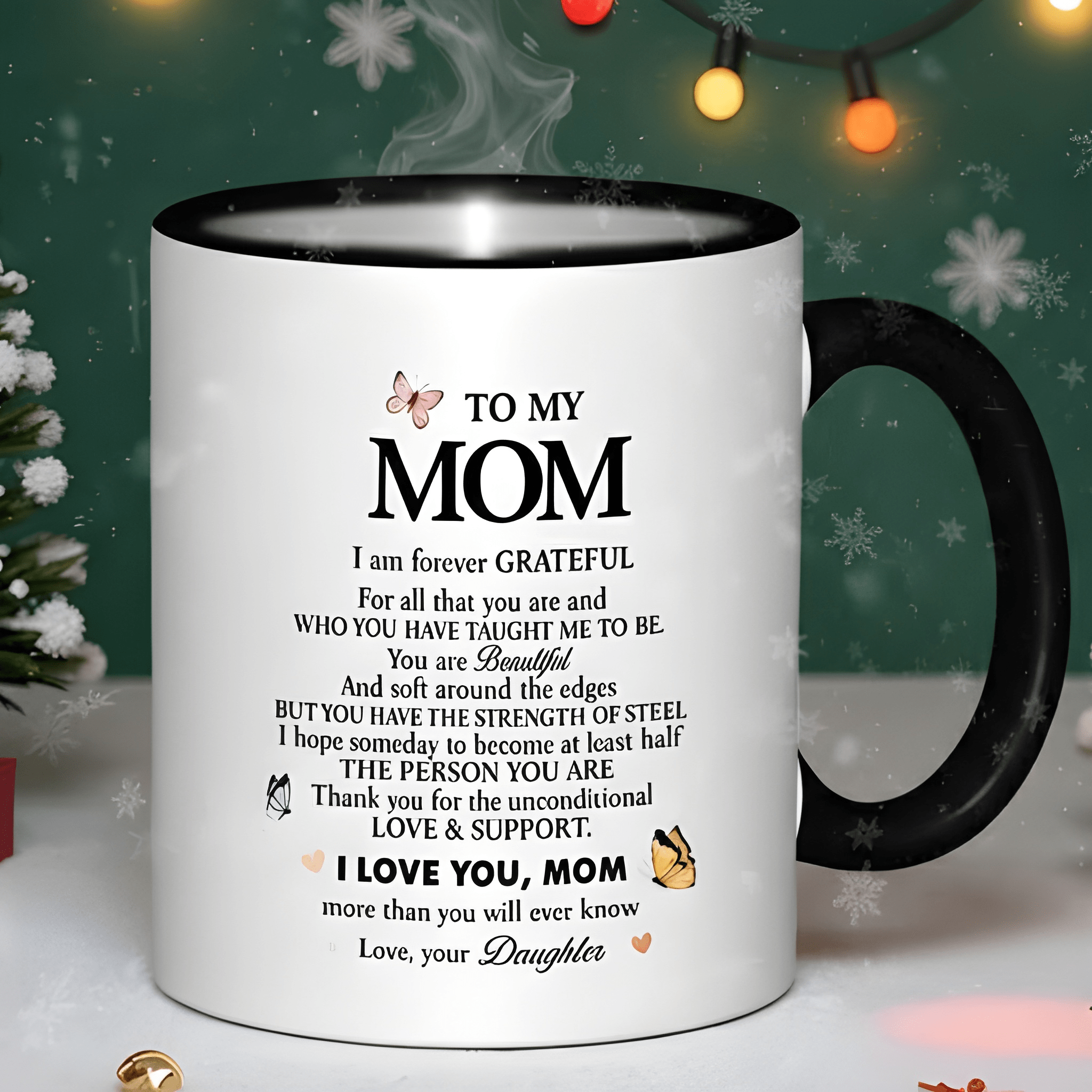 Ceramic Coffee Mug With To My Mom Poem Design Mothers Day Gift