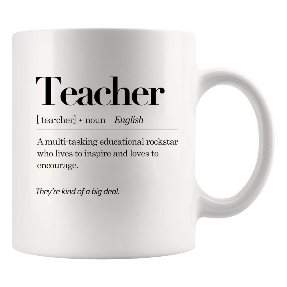 Teacher Definition Mug Teacher Gifts Appreciation Gifts from Students