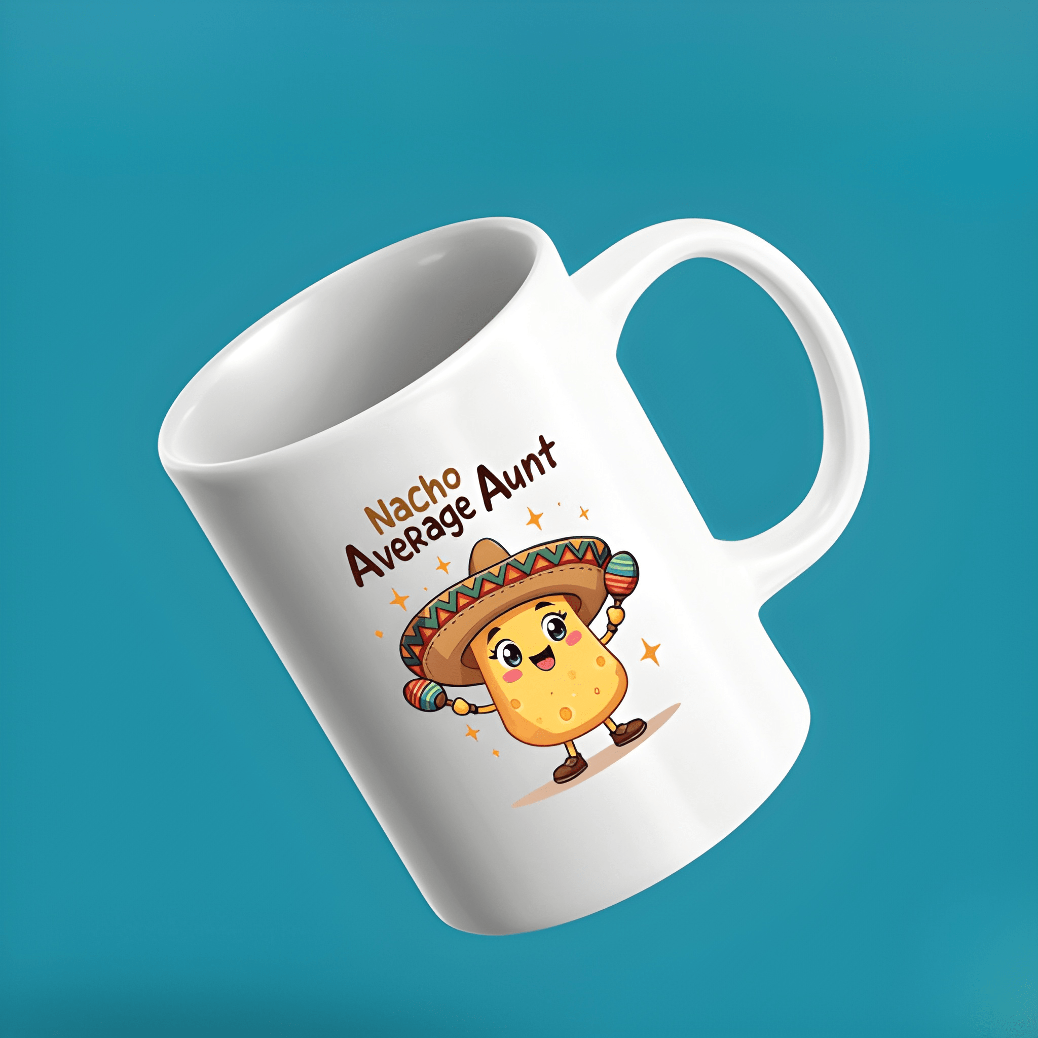 11 oz Ceramic Nacho Average Aunt Coffee Mug Funny Drinkware
