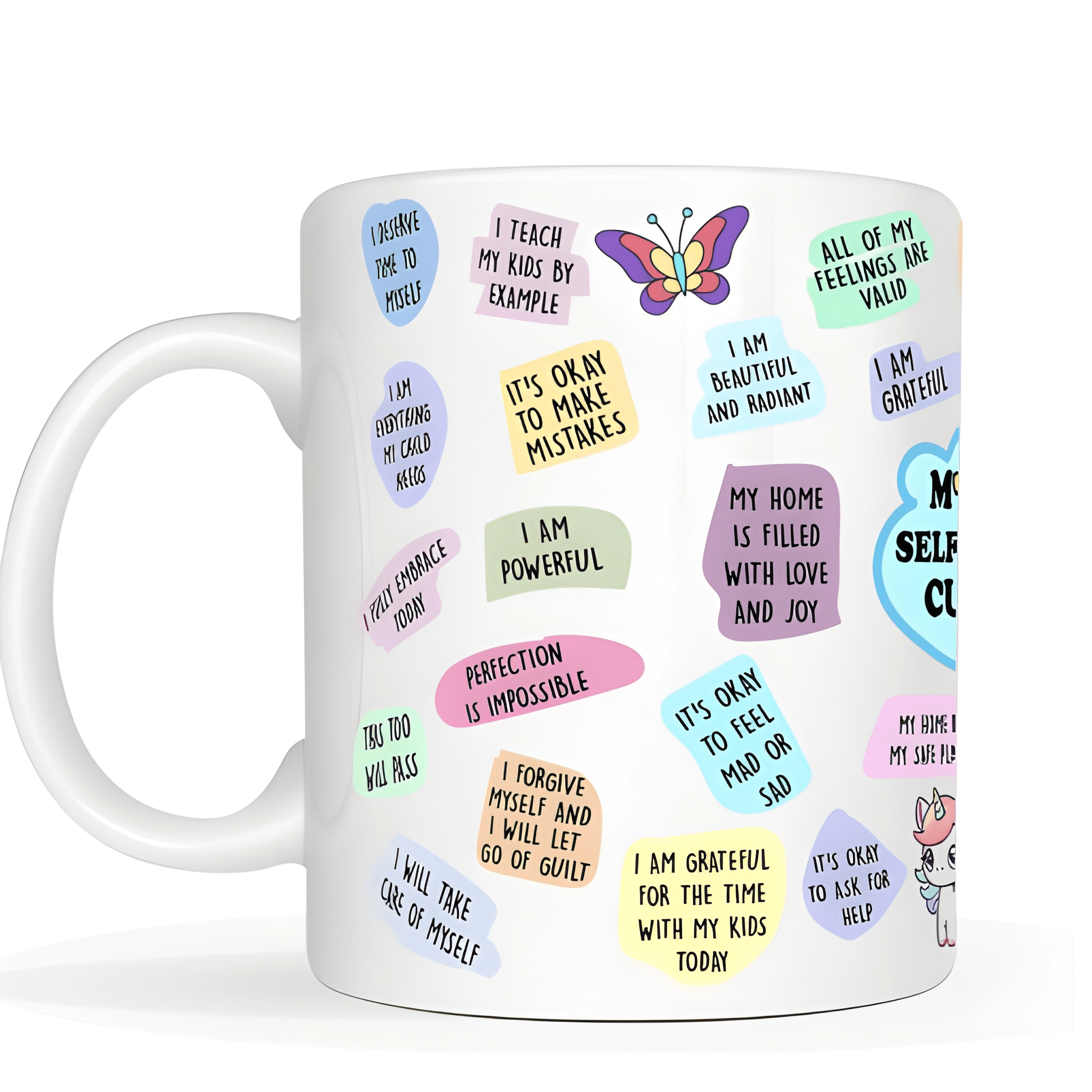 1 Piece 11Oz Ceramic Coffee Mug Moms Self Love Inspirational Mothers Day Cup