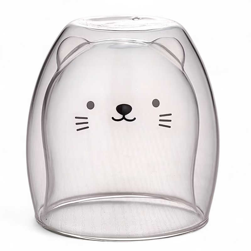 Bear Design Double Layer Coffee Mug