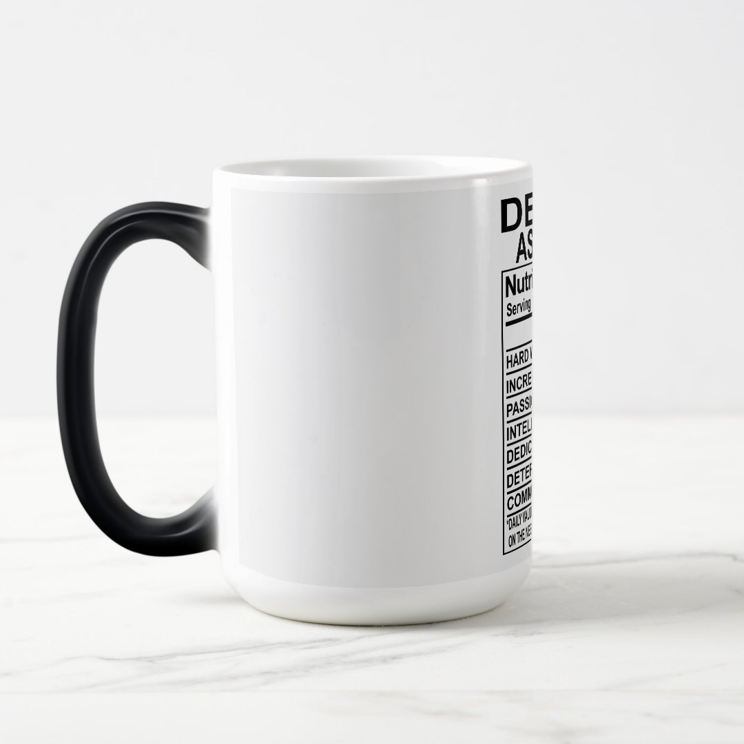 Dental Assistant Nutrition Facts Mug