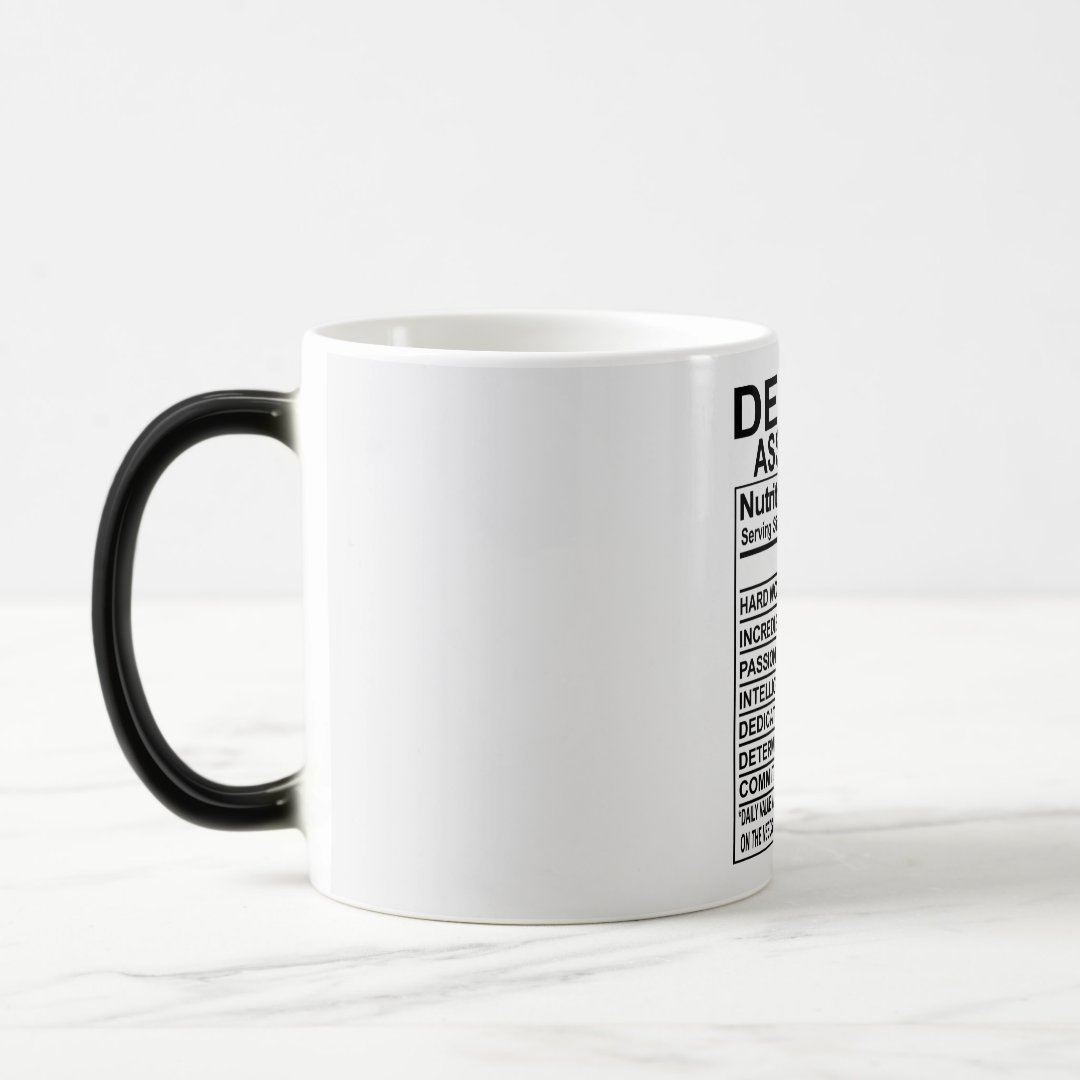 Dental Assistant Nutrition Facts Mug