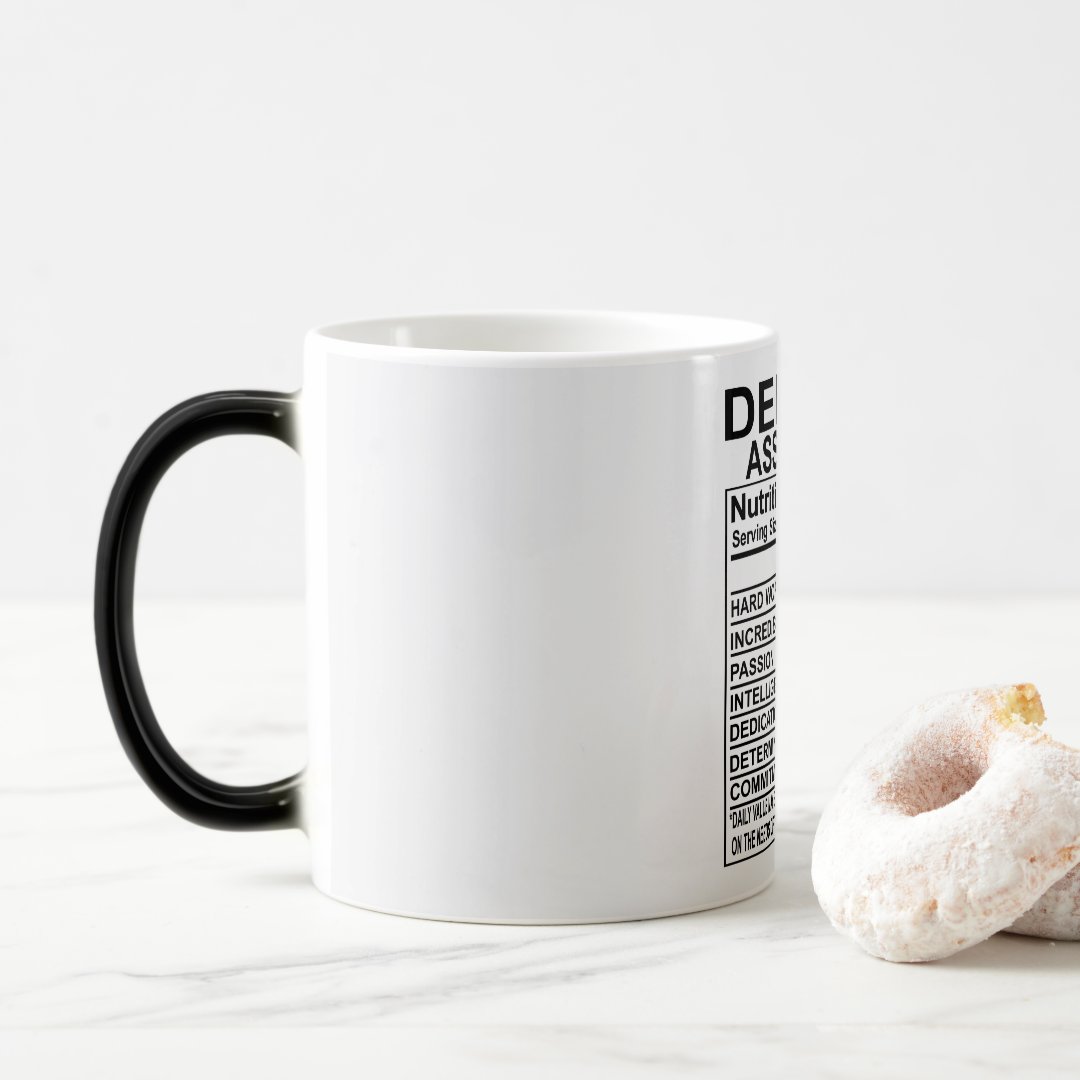 Dental Assistant Nutrition Facts Mug