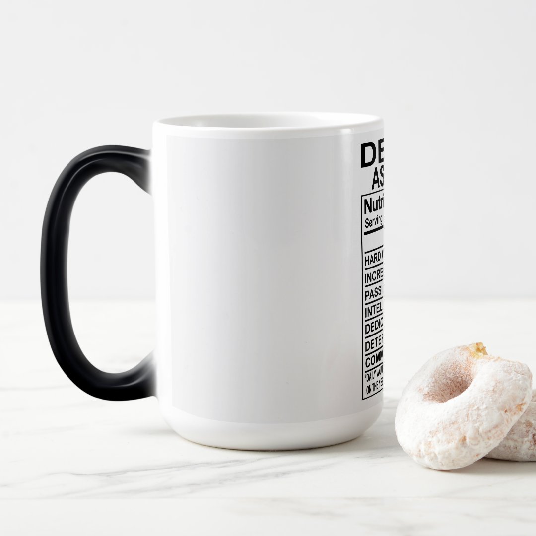 Dental Assistant Nutrition Facts Mug