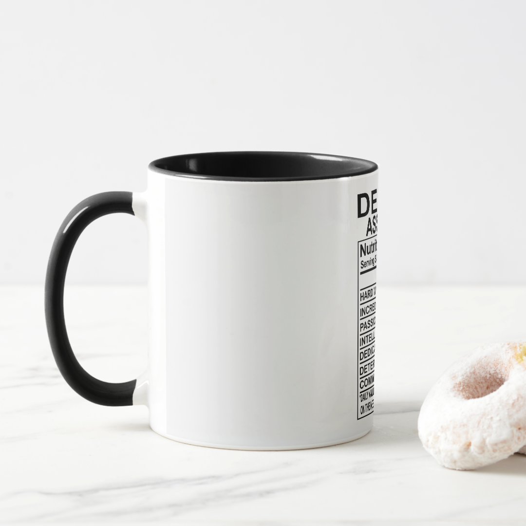 Dental Assistant Nutrition Facts Mug 2