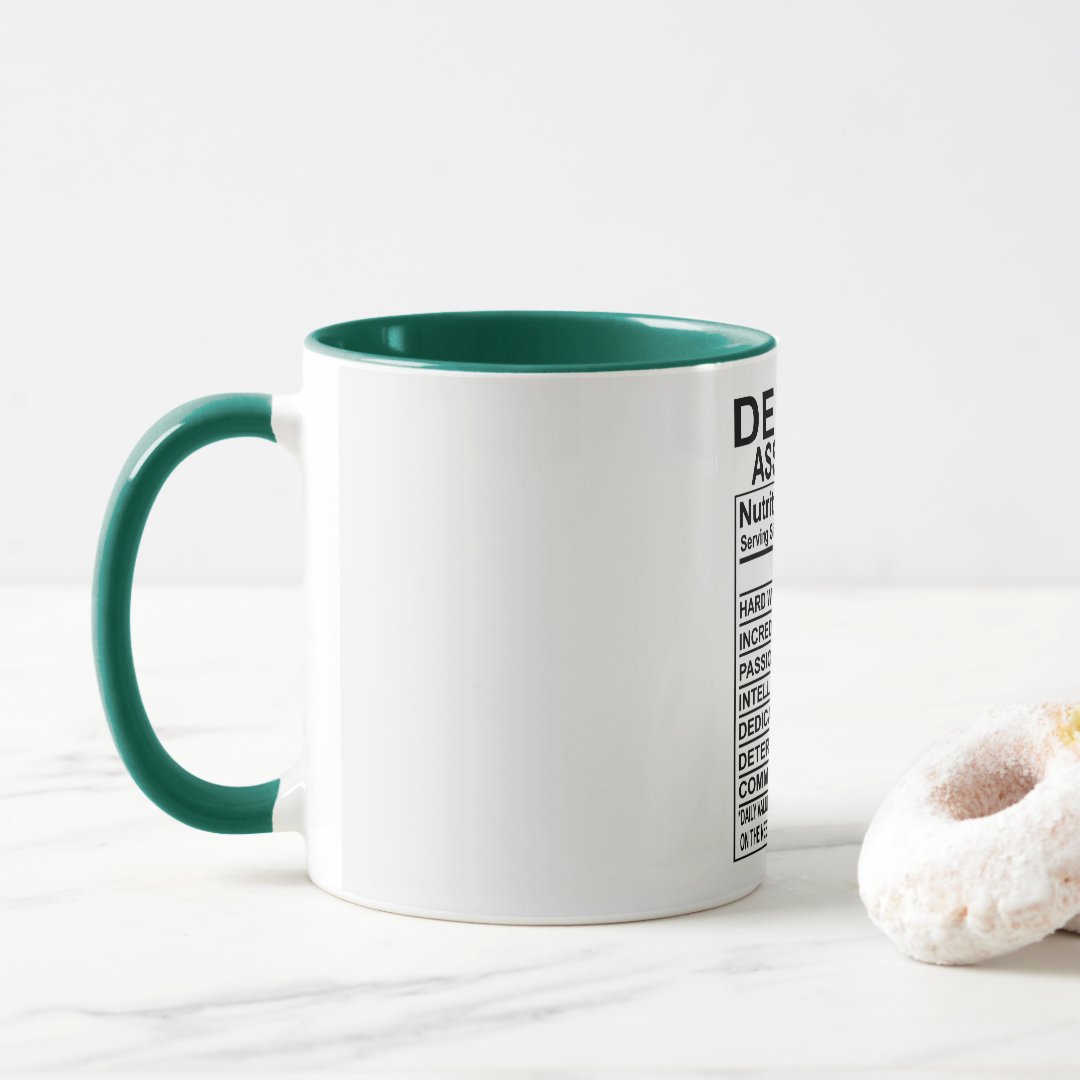 Dental Assistant Nutrition Facts Mug 2
