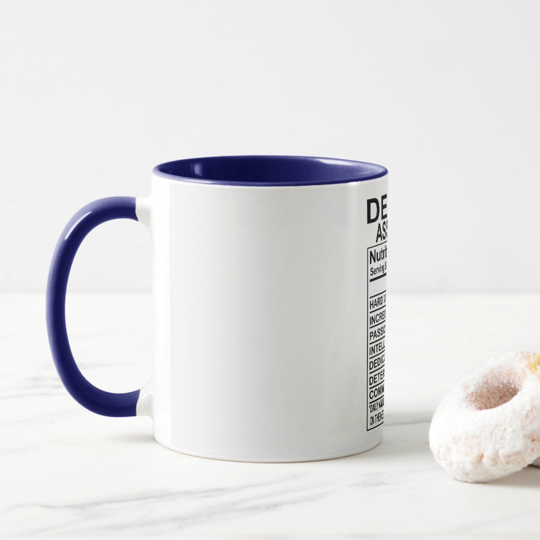 Dental Assistant Nutrition Facts Mug 2
