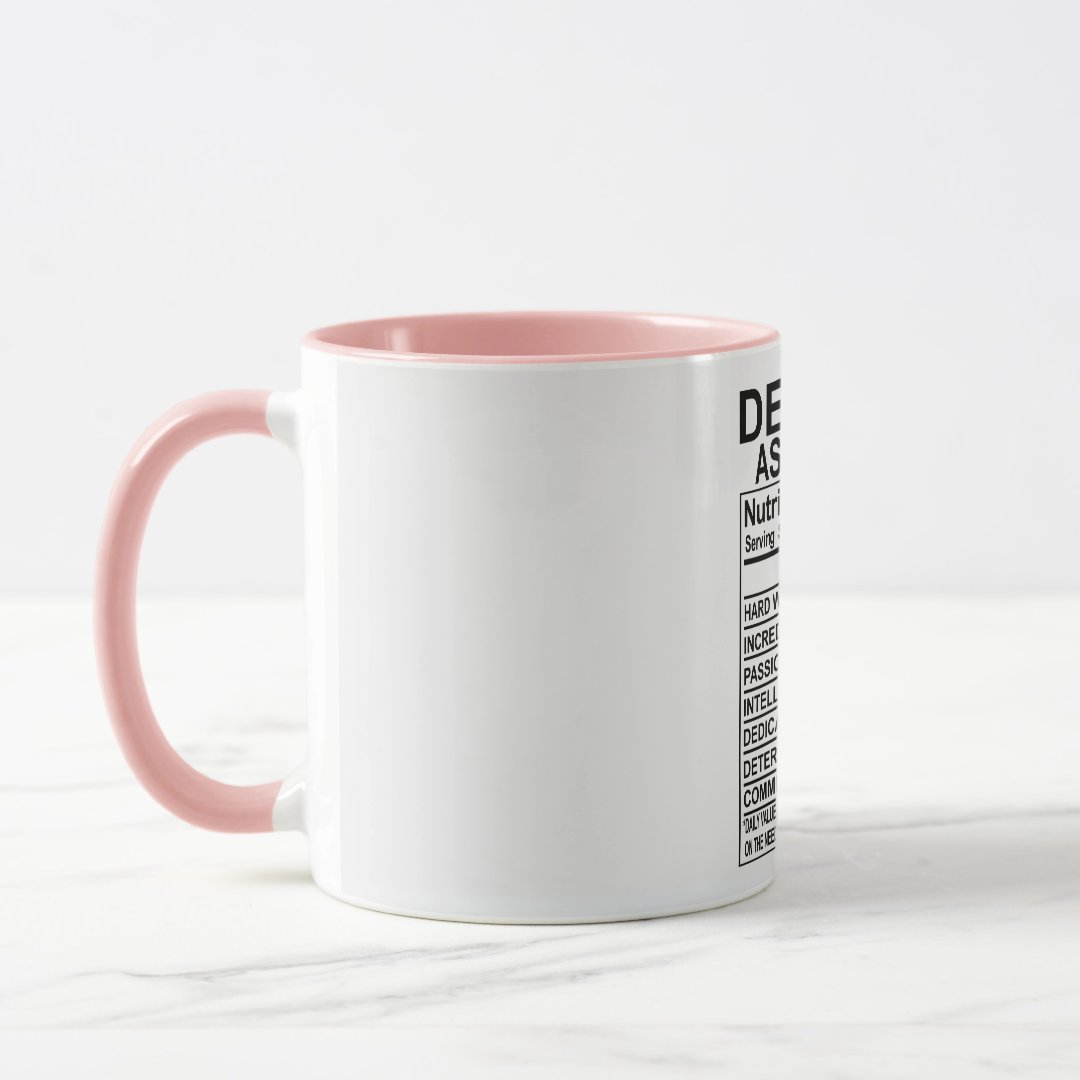 Dental Assistant Nutrition Facts Mug 2