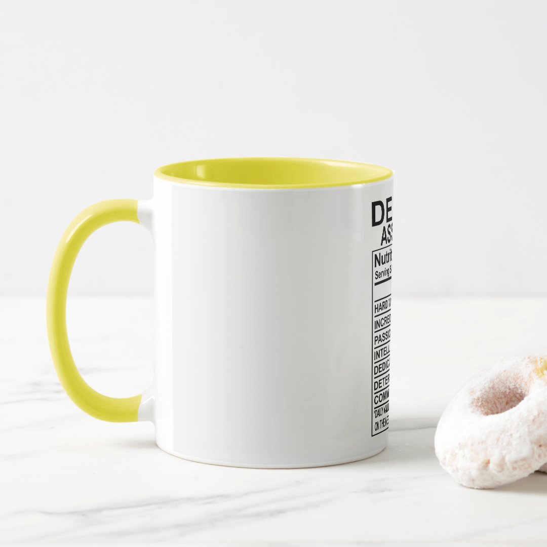 Dental Assistant Nutrition Facts Mug 2