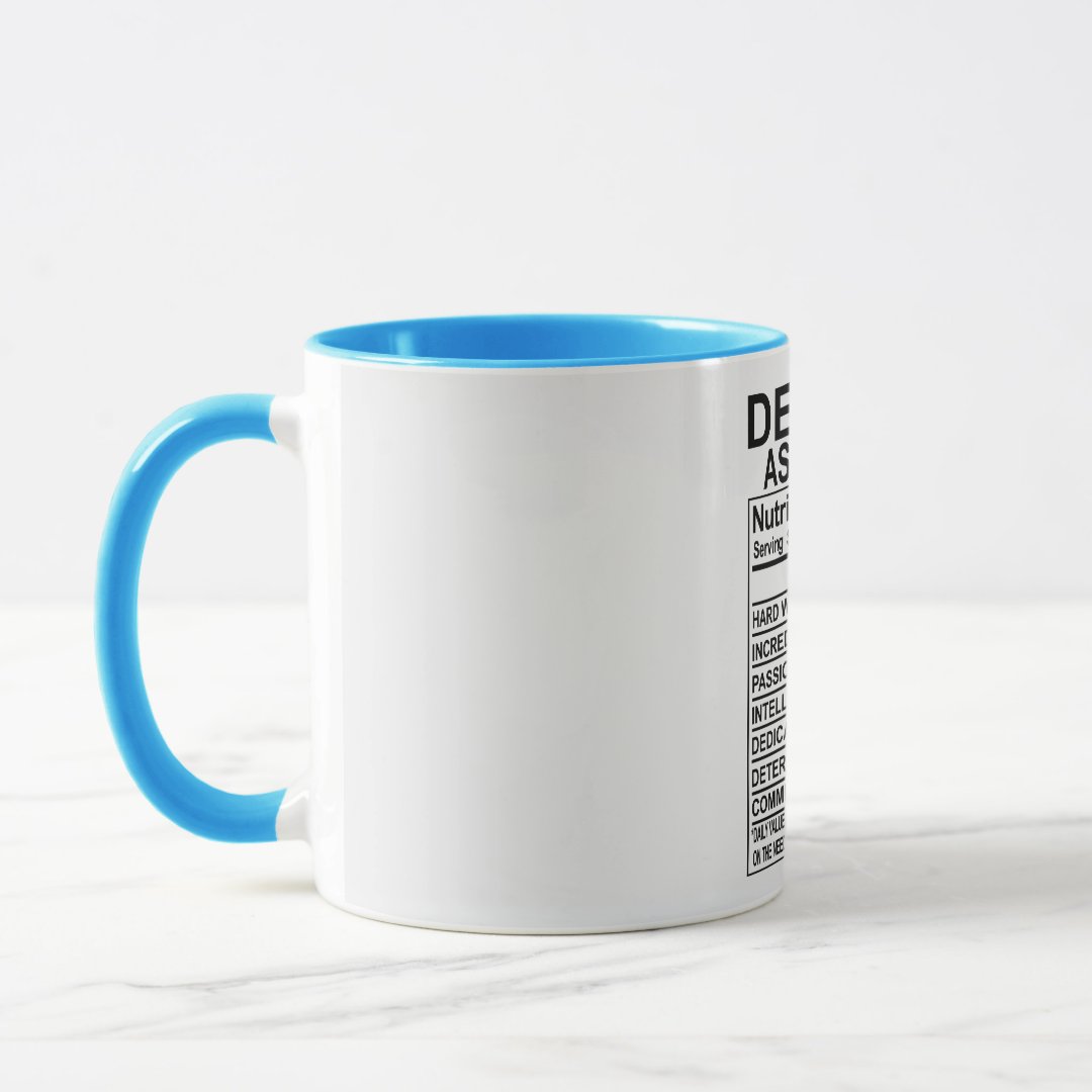 Dental Assistant Nutrition Facts Mug 2