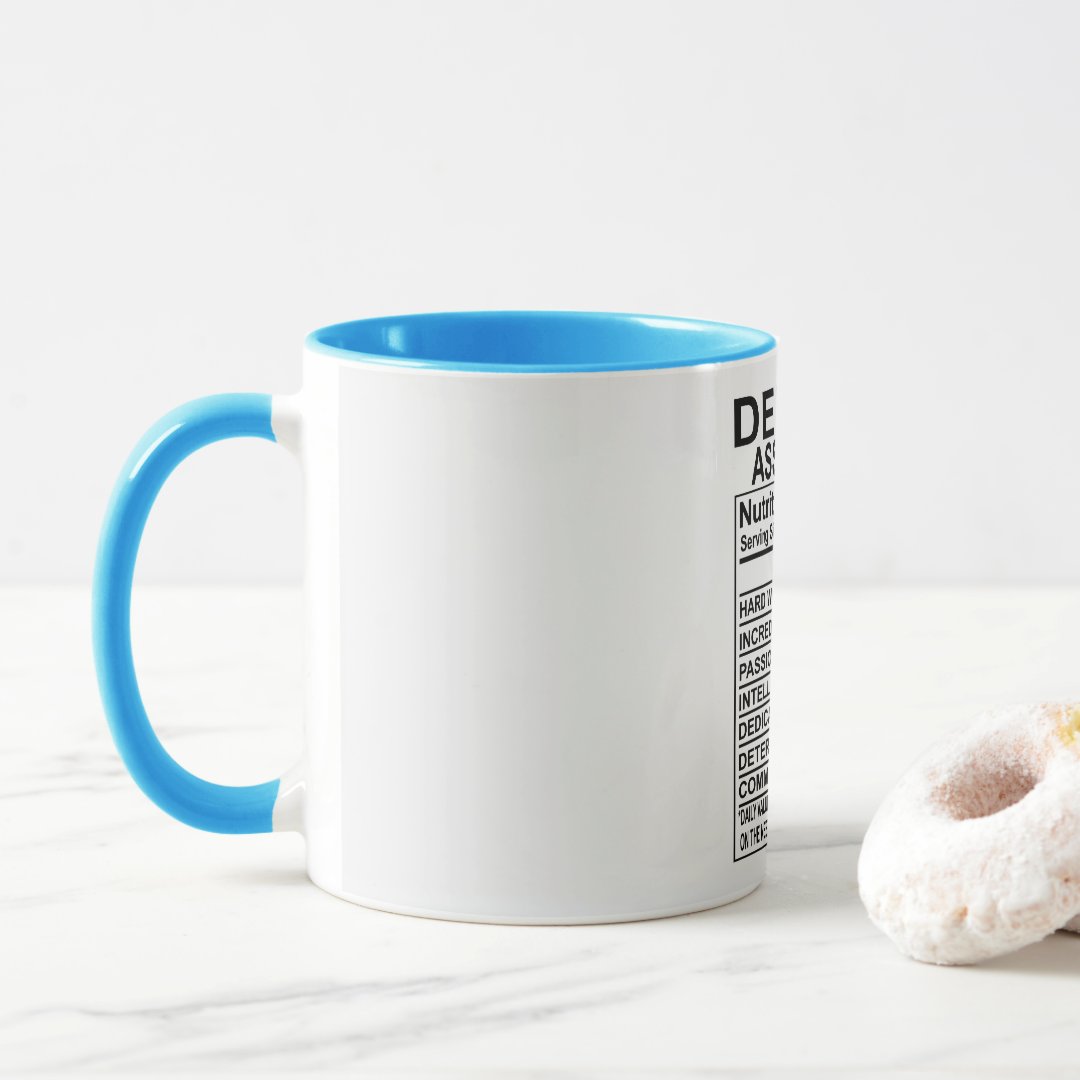 Dental Assistant Nutrition Facts Mug 2