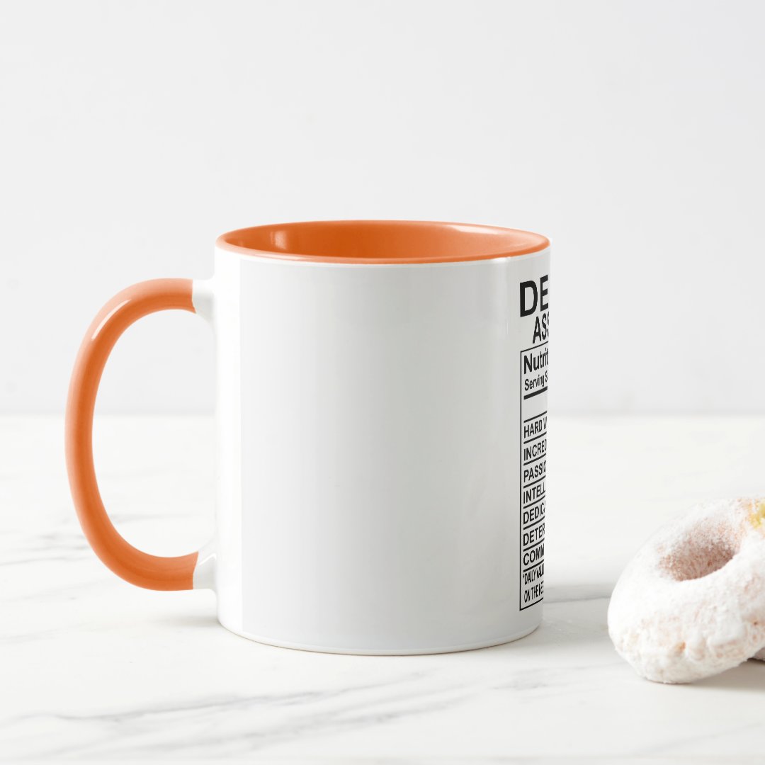 Dental Assistant Nutrition Facts Mug 2