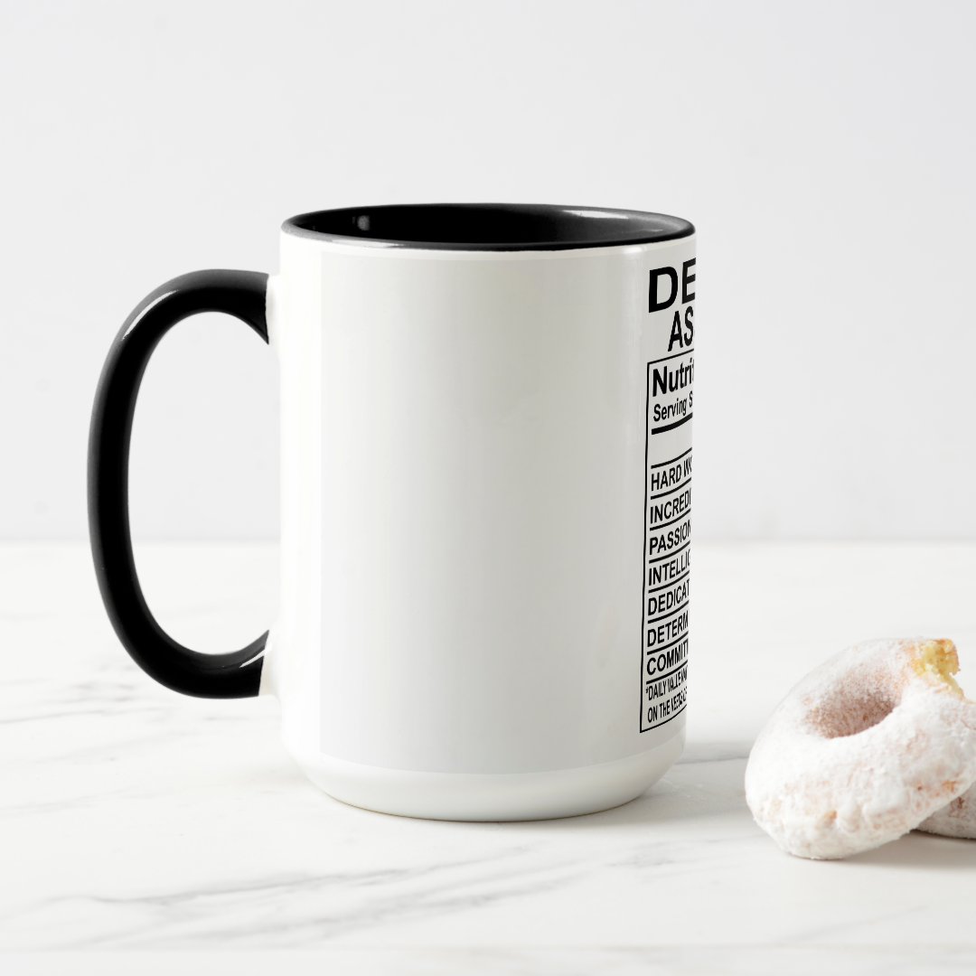 Dental Assistant Nutrition Facts Mug 2