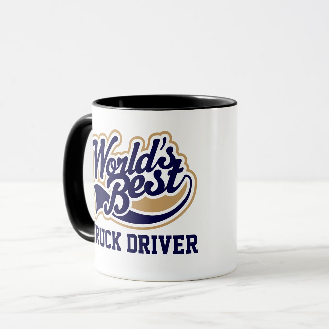 Combo Mug Truck Driver Worlds Best Gift for Him Coffee Mug