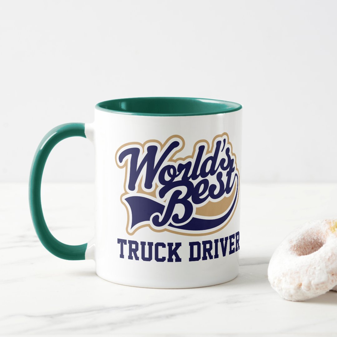 Combo Mug Truck Driver Worlds Best Gift for Him Coffee Mug
