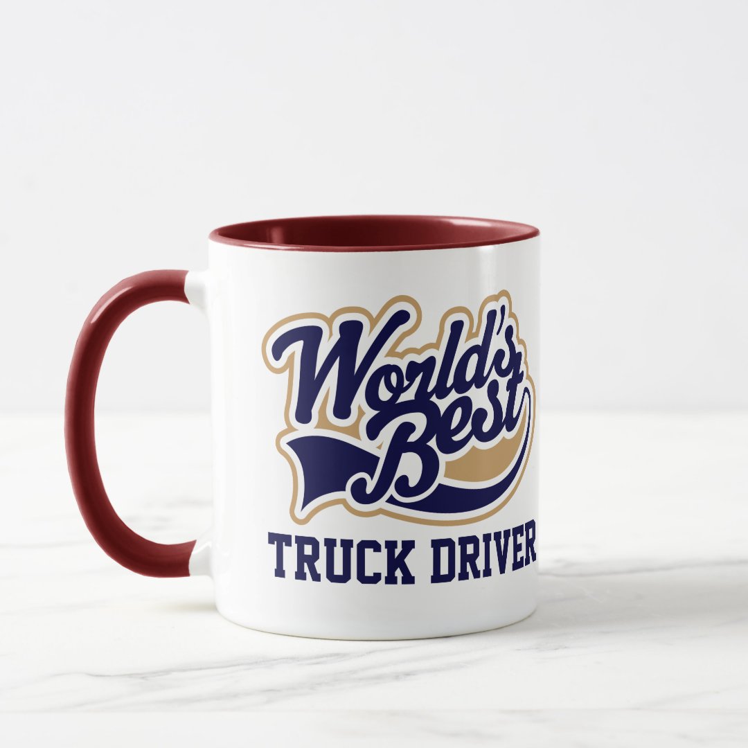 Combo Mug Truck Driver Worlds Best Gift for Him Coffee Mug