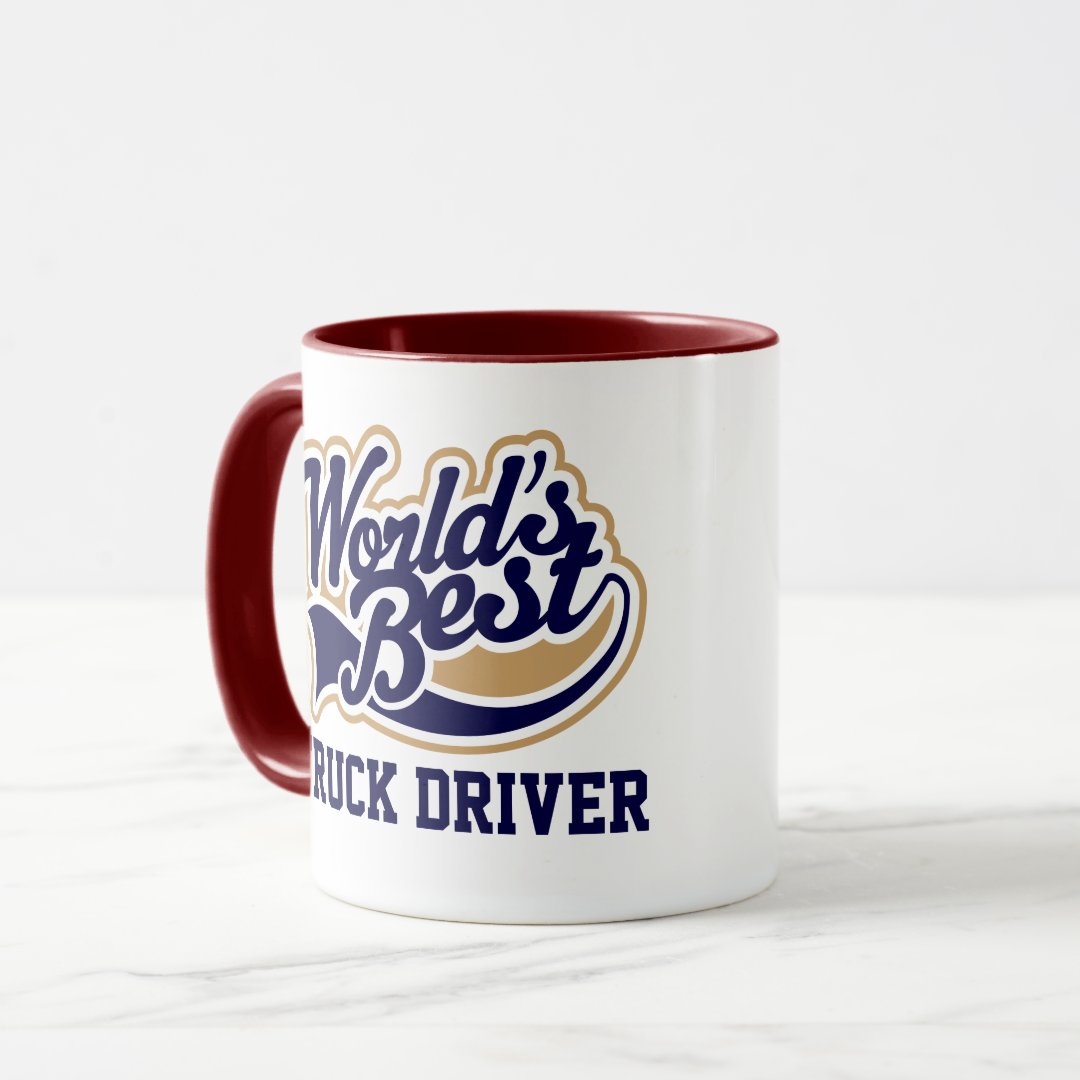 Combo Mug Truck Driver Worlds Best Gift for Him Coffee Mug