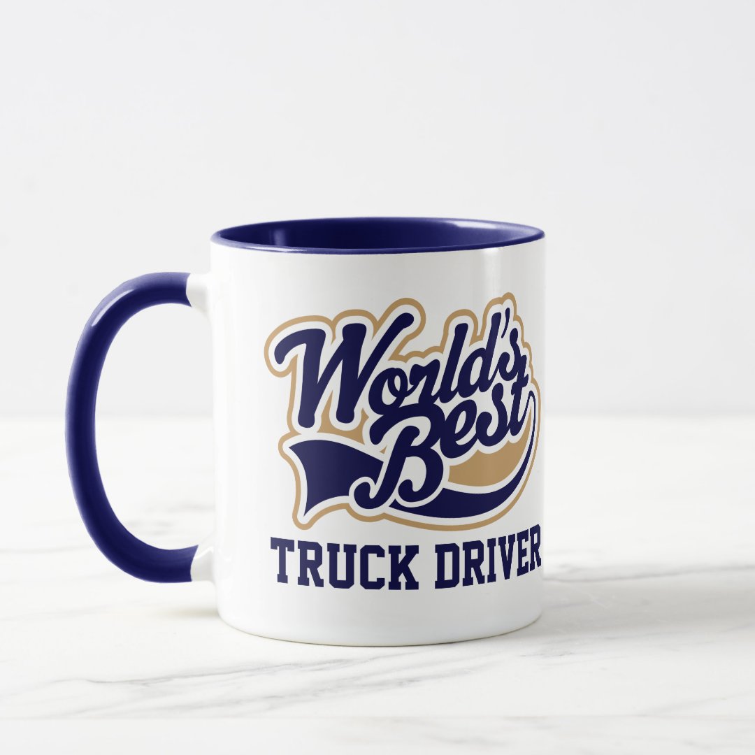 Combo Mug Truck Driver Worlds Best Gift for Him Coffee Mug
