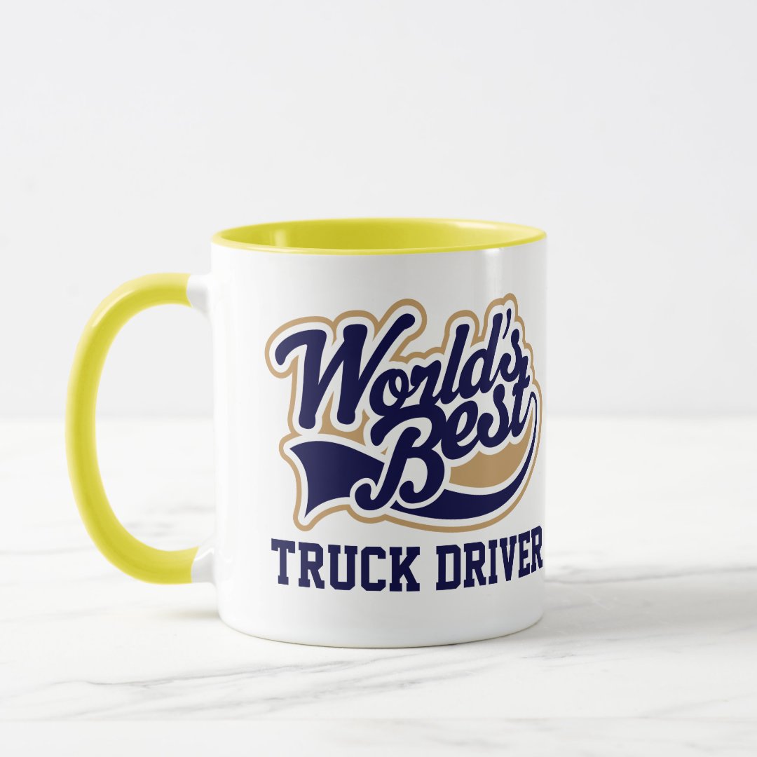 Combo Mug Truck Driver Worlds Best Gift for Him Coffee Mug