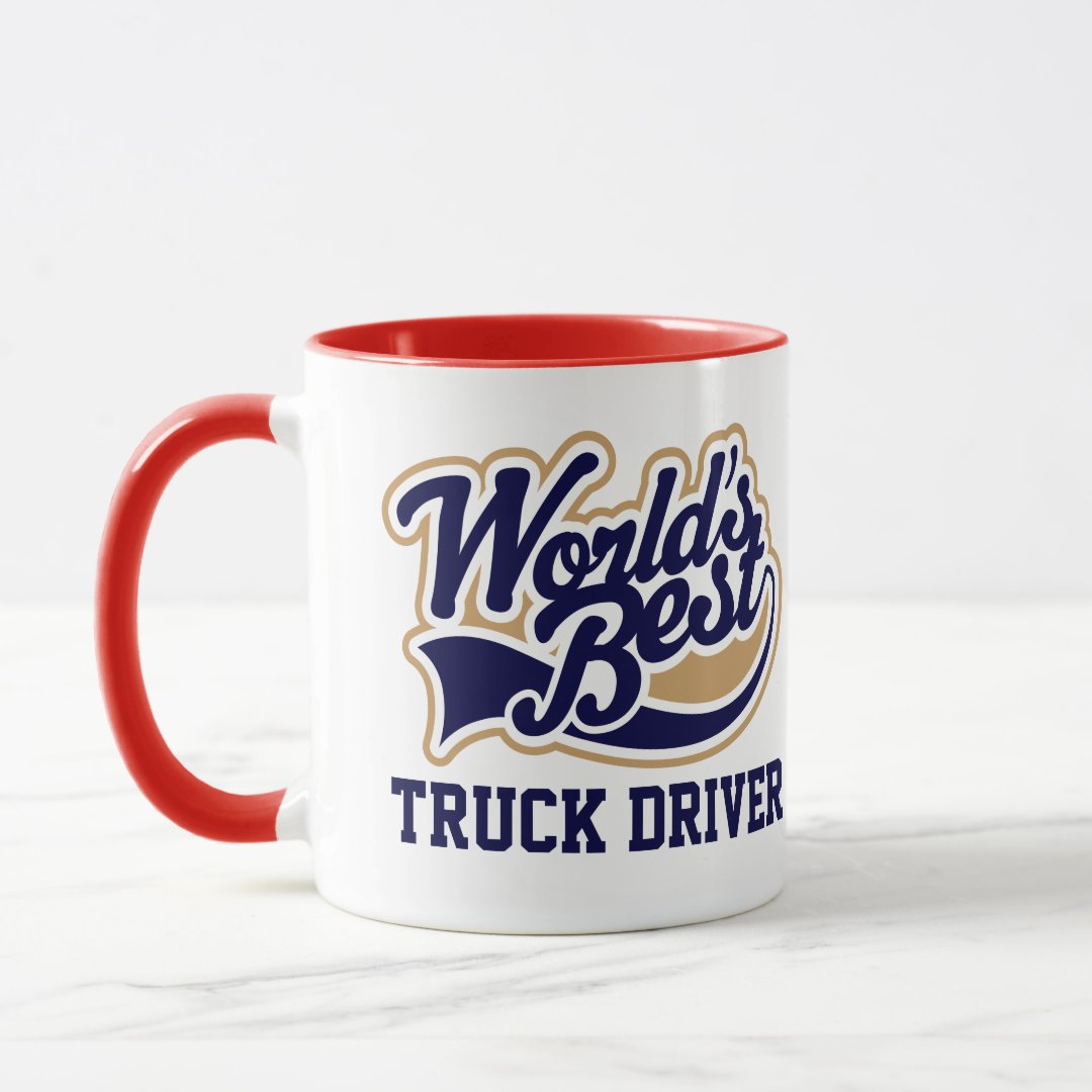 Combo Mug Truck Driver Worlds Best Gift for Him Coffee Mug
