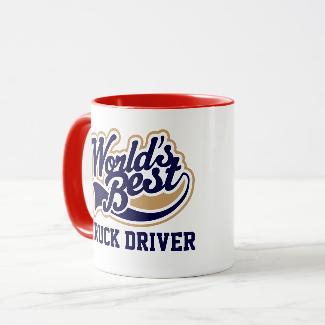 Combo Mug Truck Driver Worlds Best Gift for Him Coffee Mug