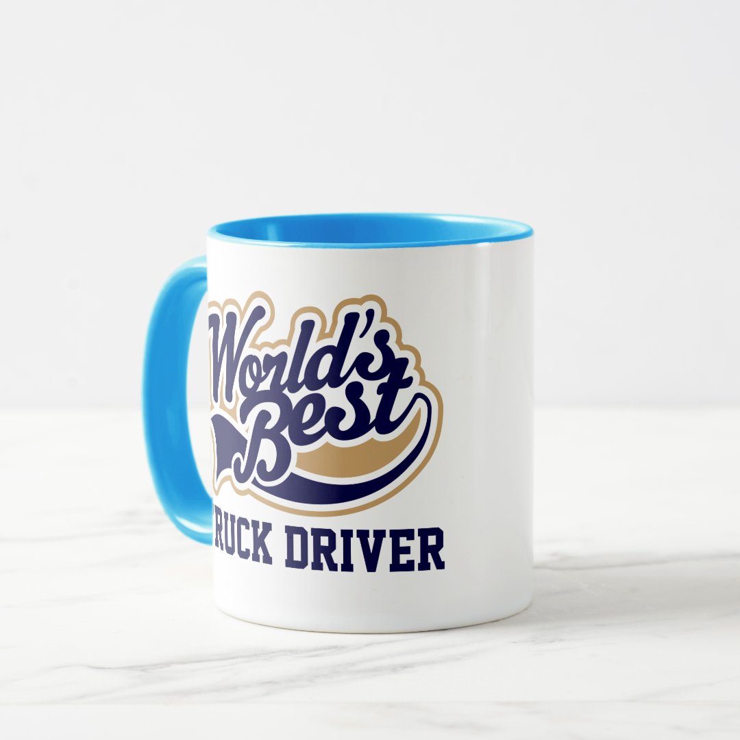 Combo Mug Truck Driver Worlds Best Gift for Him Coffee Mug