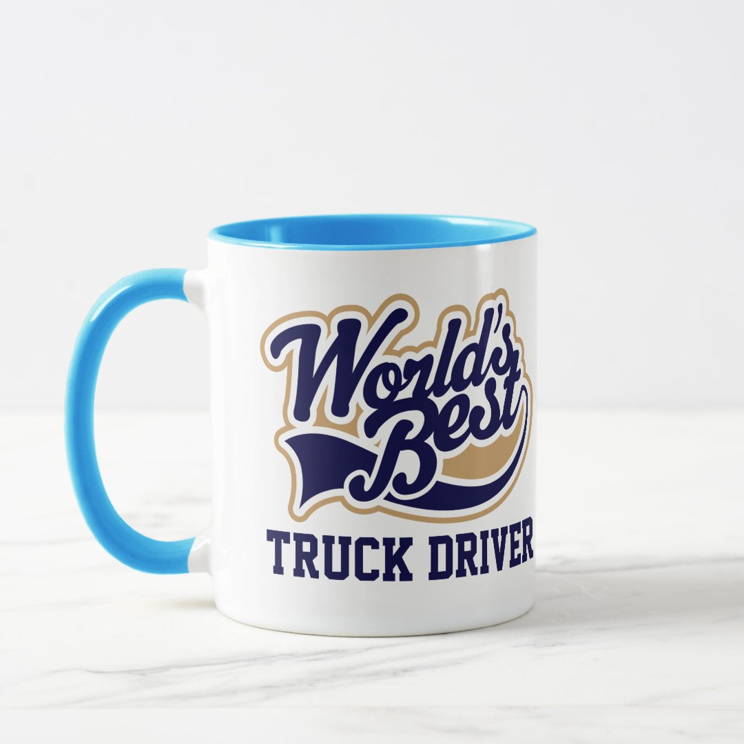 Combo Mug Truck Driver Worlds Best Gift for Him Coffee Mug