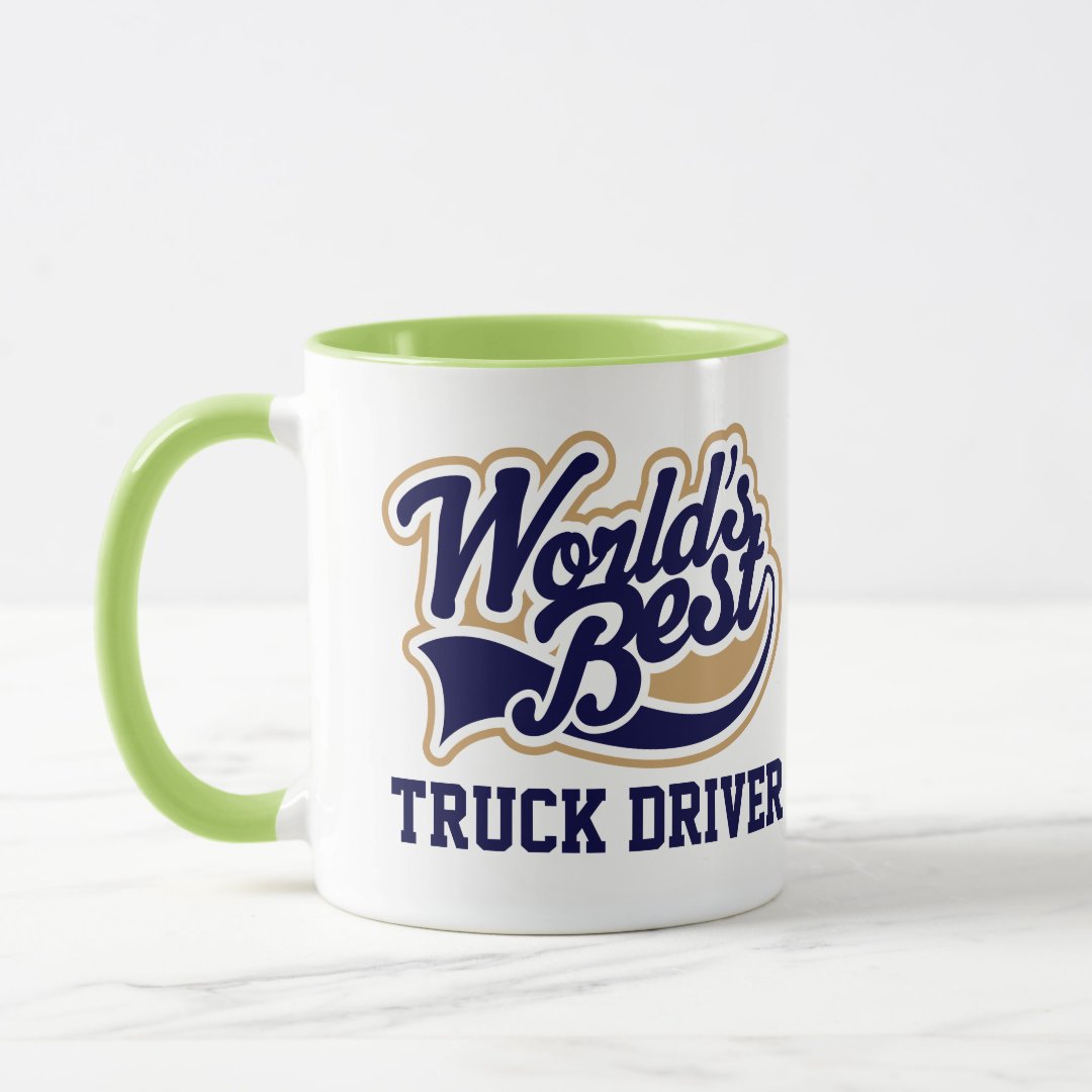 Combo Mug Truck Driver Worlds Best Gift for Him Coffee Mug
