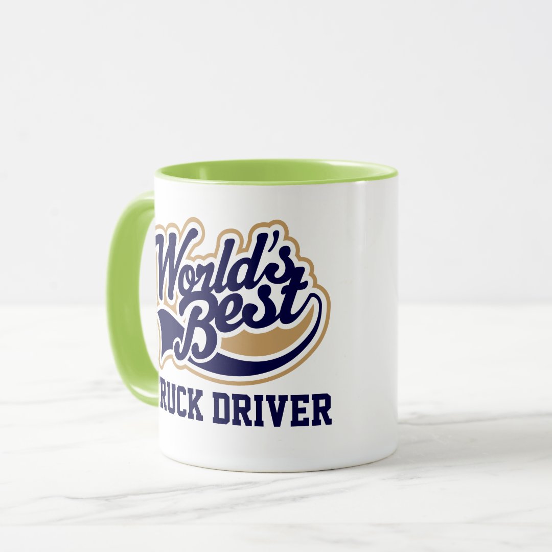 Combo Mug Truck Driver Worlds Best Gift for Him Coffee Mug