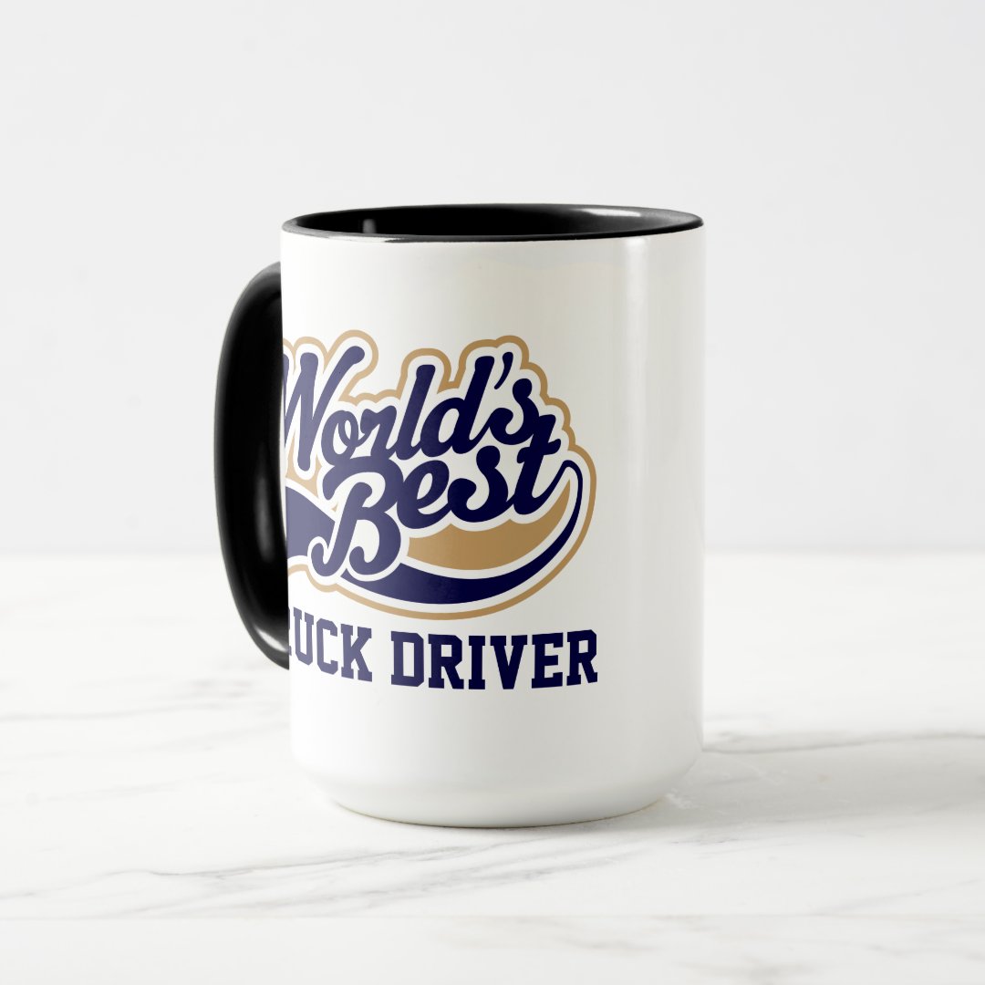 Combo Mug Truck Driver Worlds Best Gift for Him Coffee Mug