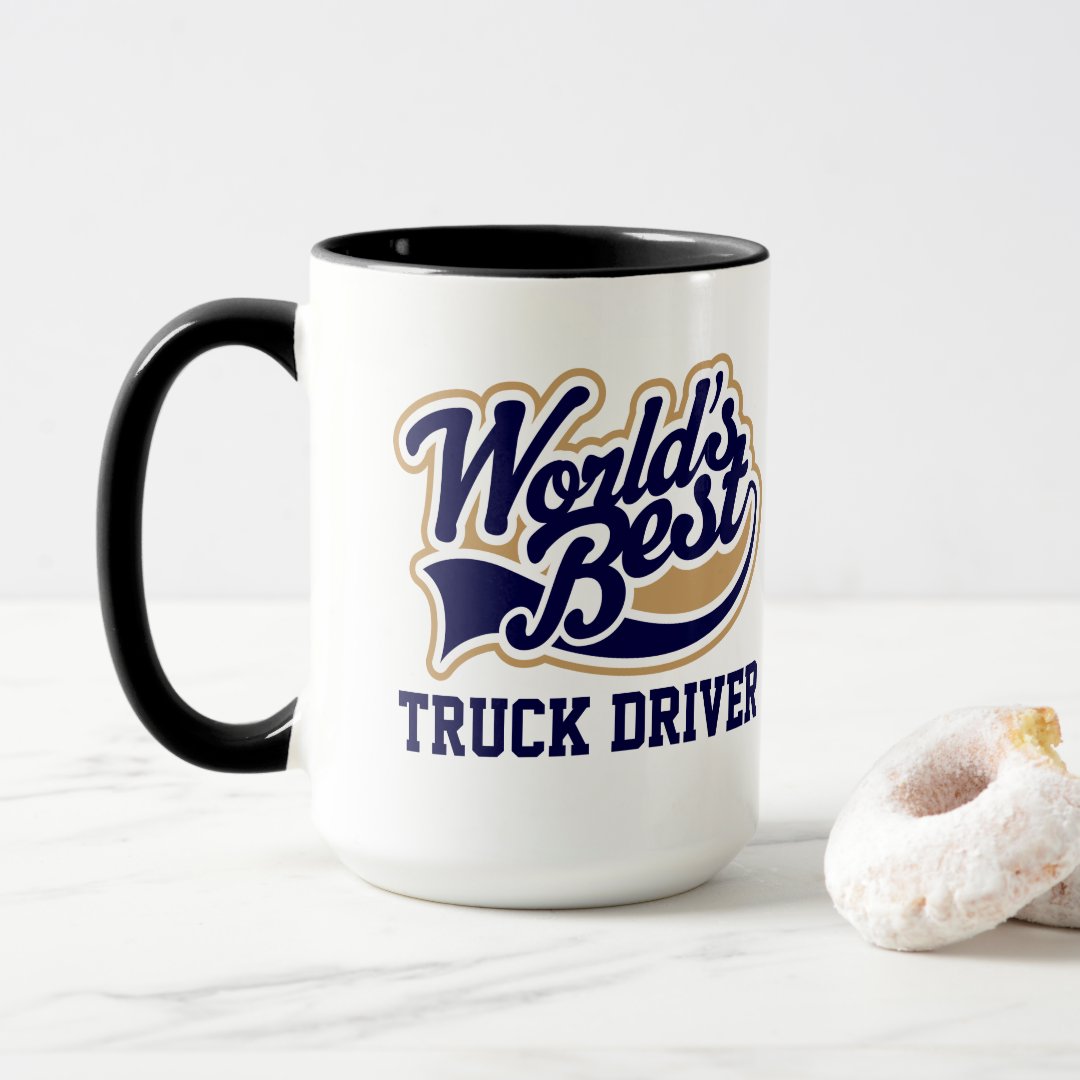 Combo Mug Truck Driver Worlds Best Gift for Him Coffee Mug